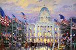 Photo of Flags over the Capitol by Thomas Kinkade
