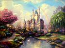 Photo of A New Day at the Cinderella Castle by Thomas Kinkade