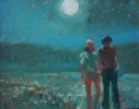 Photo of Thom And Nan Walk In The Moon Light by Thomas Kinkade