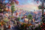 Photo of The Lady and The Tramp by Thomas Kinkade
