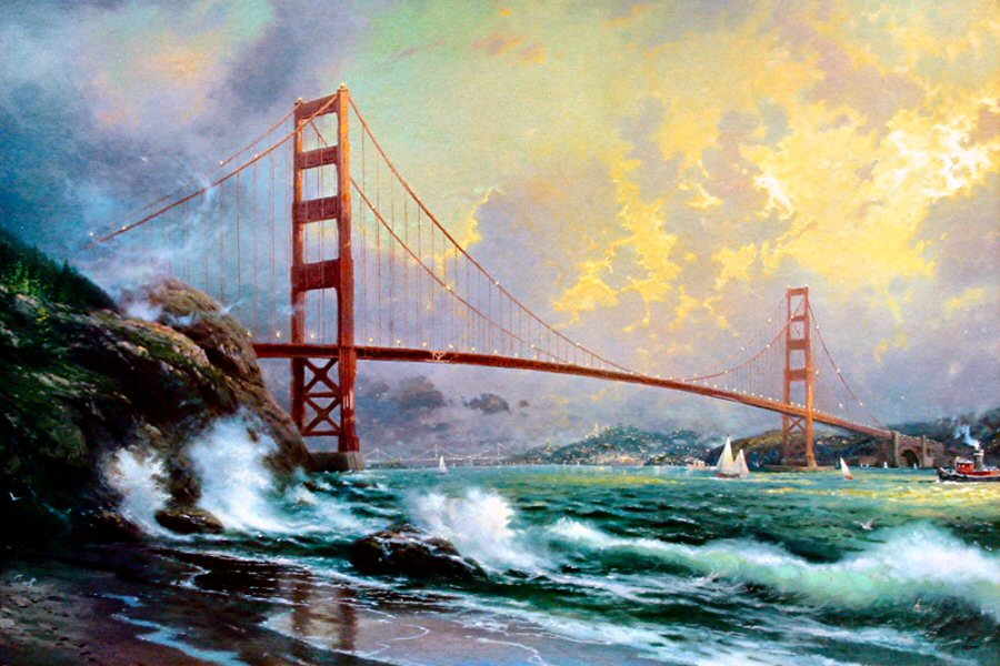 Golden Gate Bridge San Francisco (San Francisco VI) by Thomas Kinkade