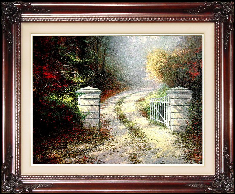 The Autumn Gate (Autumn Gate I) by Thomas Kinkade 20x24 Artist Proof A ...