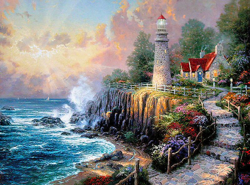 The Light of Peace (Seaside Memories III) by Thomas Kinkade