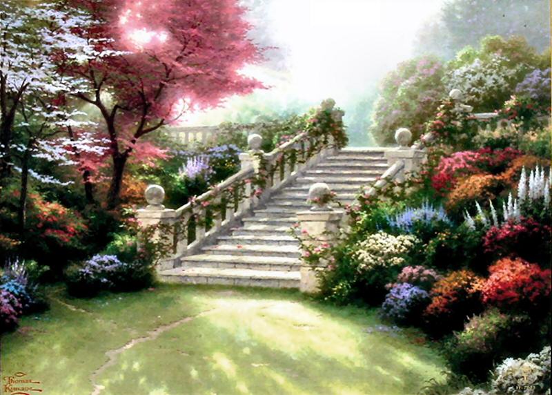 Stairway to Paradise (Visions of Paradise I) by Thomas Kinkade