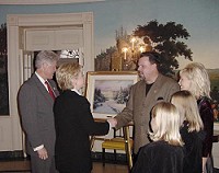 Presentation to President Clinton and the First Family