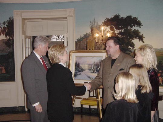 Presentation to President Clinton and the First Family