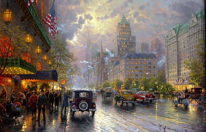 New York Fifth Avenue by Thomas Kinkade