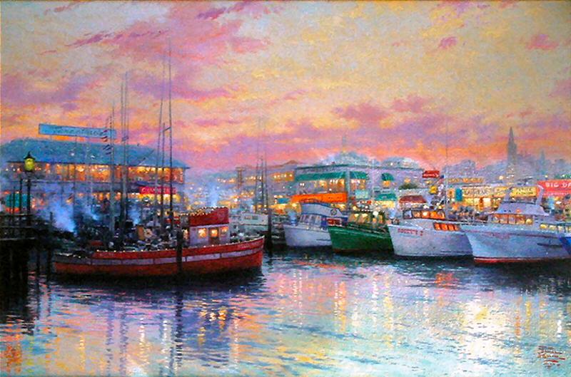 Fisherman's Wharf, San Francisco by Thomas Kinkade