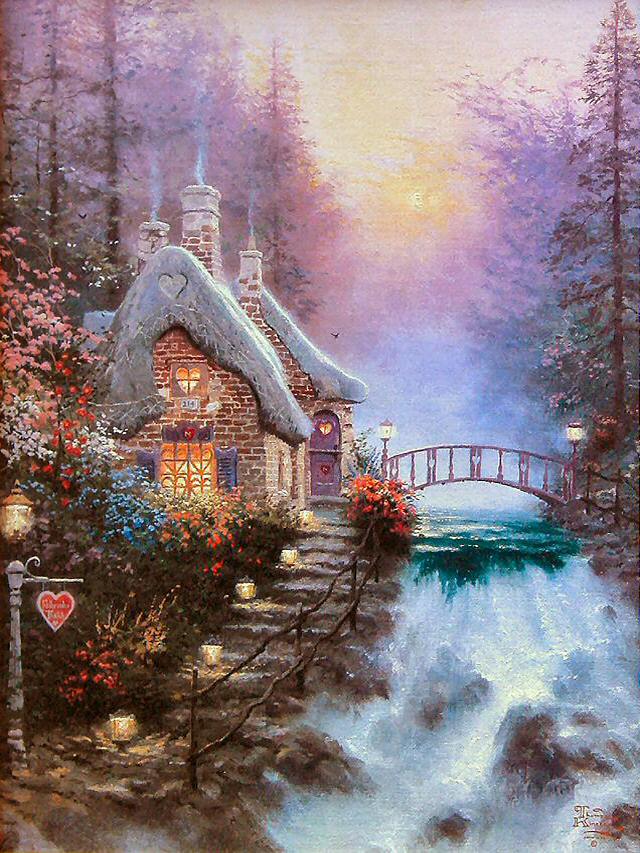 Sweetheart Cottage II by Thomas Kinkade