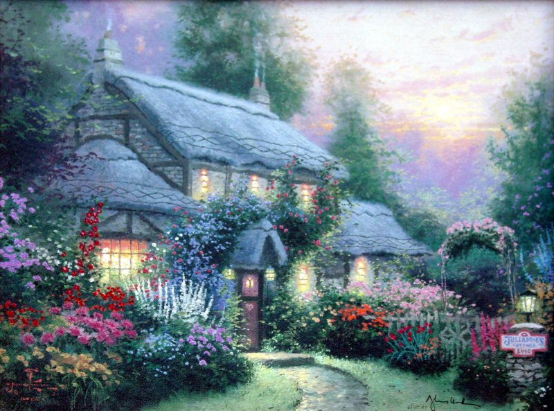 Julianne's Cottage by Thomas Kinkade
