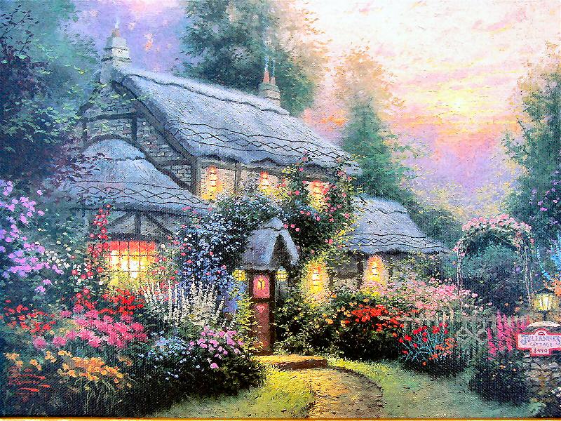 Julianne's Cottage by Thomas Kinkade