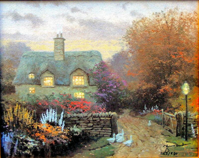 Open Gate, Sussex by Thomas Kinkade
