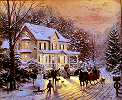Photo of Home for the Holidays by Thomas Kinkade