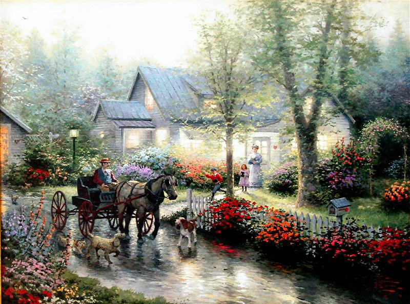Sunday Outing (Family Traditions) by Thomas Kinkade