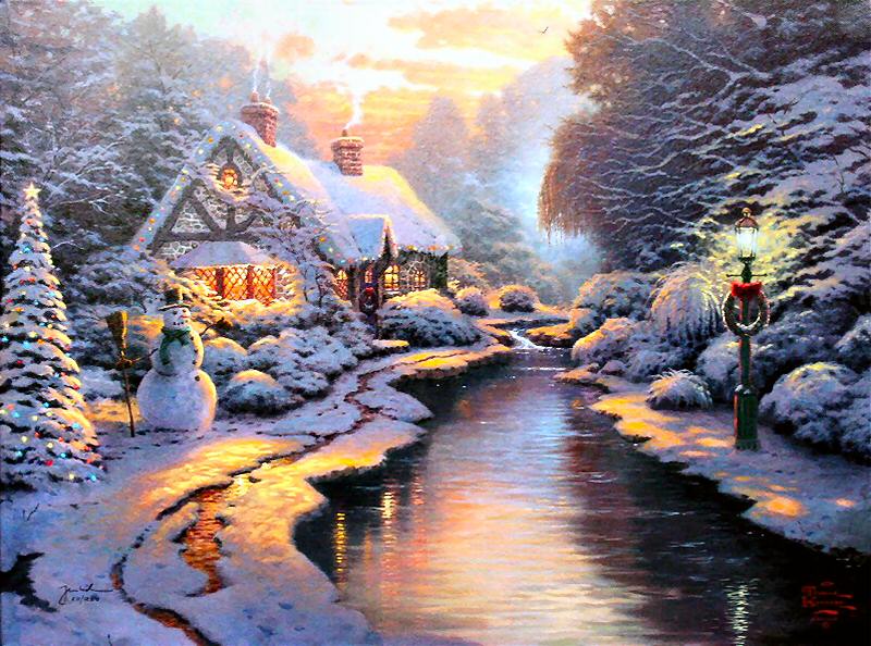 Christmas Evening by Thomas Kinkade