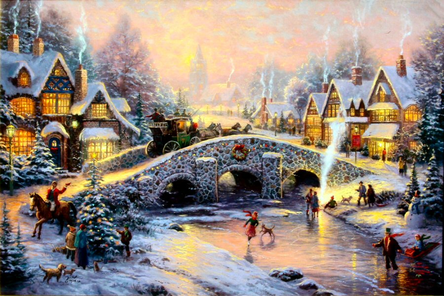 Spirit of Christmas by Thomas Kinkade