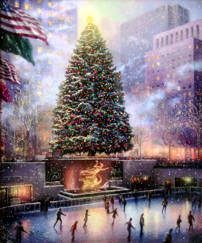 Christmas in New York by Thomas Kinkade