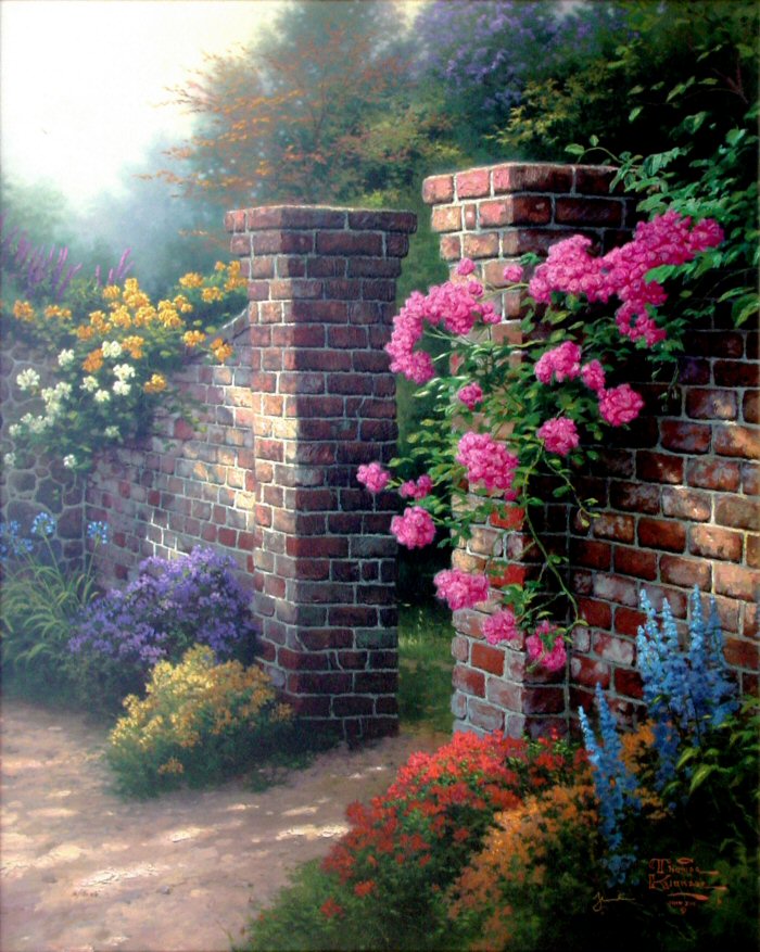 Rose Garden (Rose Collection I) by Thomas Kinkade
