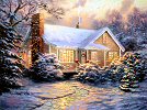 Photo of The Christmas Cottage -2007 by Thomas Kinkade