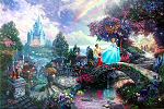Photo of A New Day at the Cinderella Wishes Upon A Dream by Thomas Kinkade