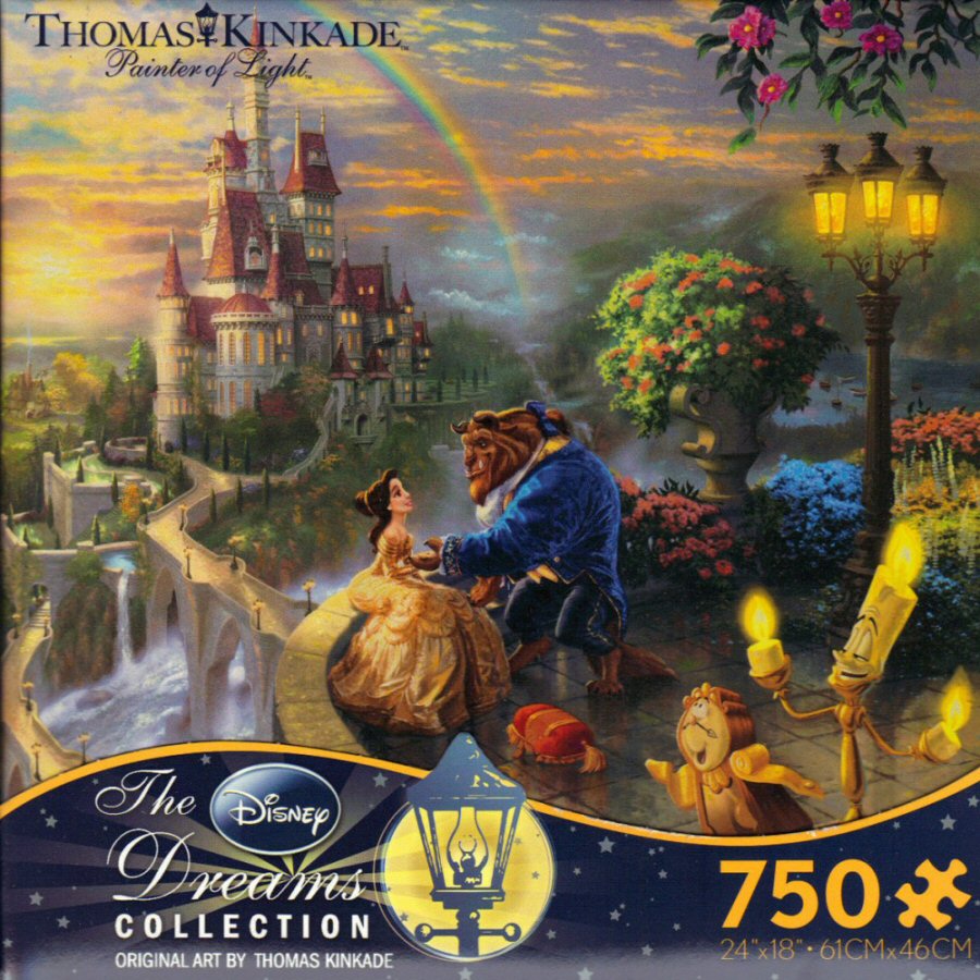 Thomas Kinkade Beauty and the Beast Falling in Love Puzzle