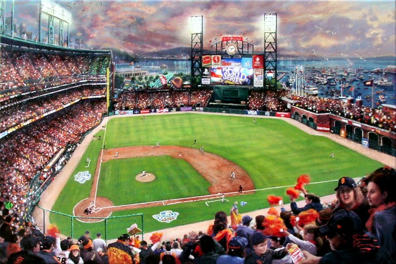 2010 World Series Champions - San Francisco Giants - It's Our Time by Thomas Kinkade