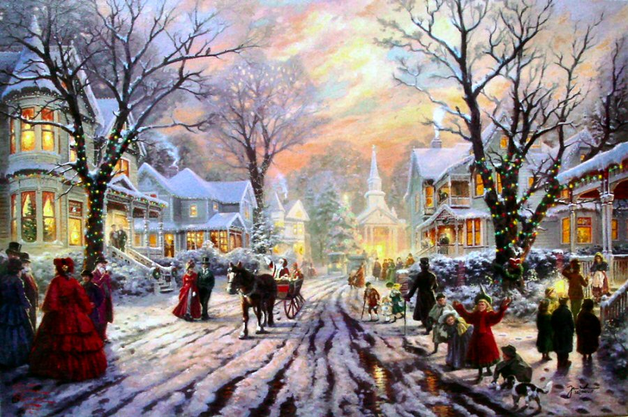 A Victorian Christmas Carol by Thomas Kinkade