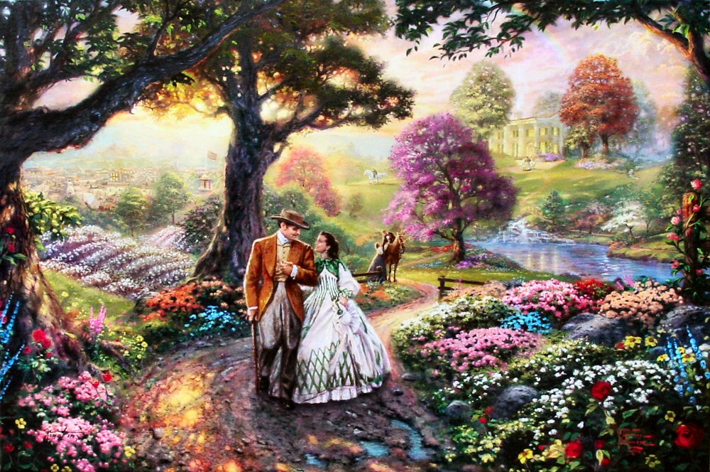 Gone With The Wind by Thomas Kinkade