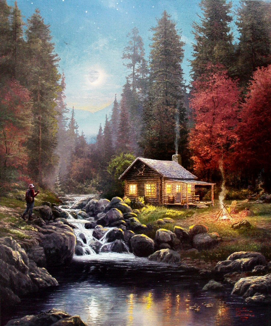 Away From It All (Away From It All I) by Thomas Kinkade