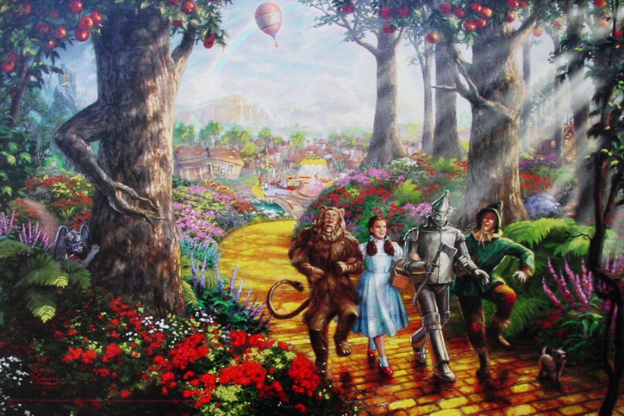 Follow The Yellow Brick Road (Disney Dreams VII) Follow The Yellow Brick Road by Thomas Kinkade