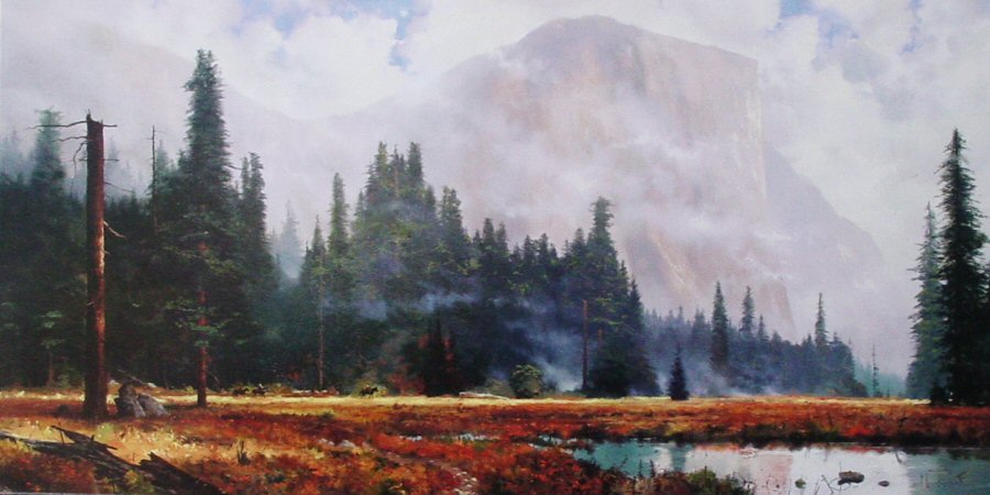 Yosemite Meadow by Thomas Kinkade