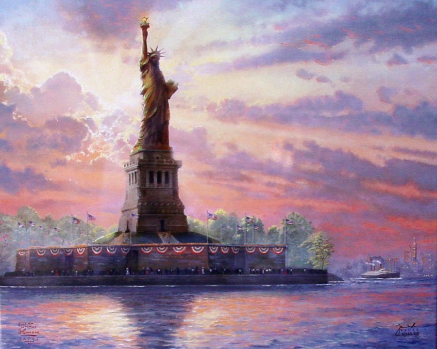 Dedicated to Liberty (Liberty and Freedom I)  by Thomas Kinkade