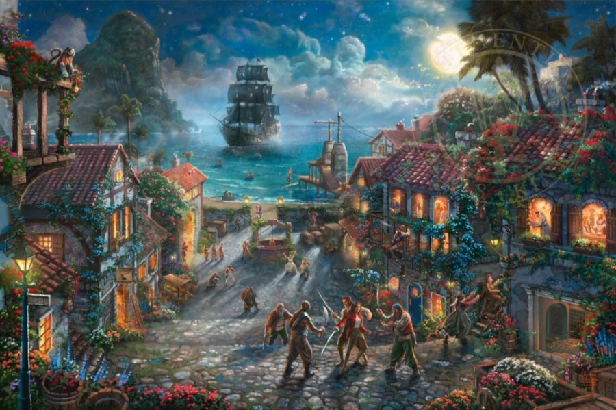 Pirates of the Caribbean  by Thomas Kinkade