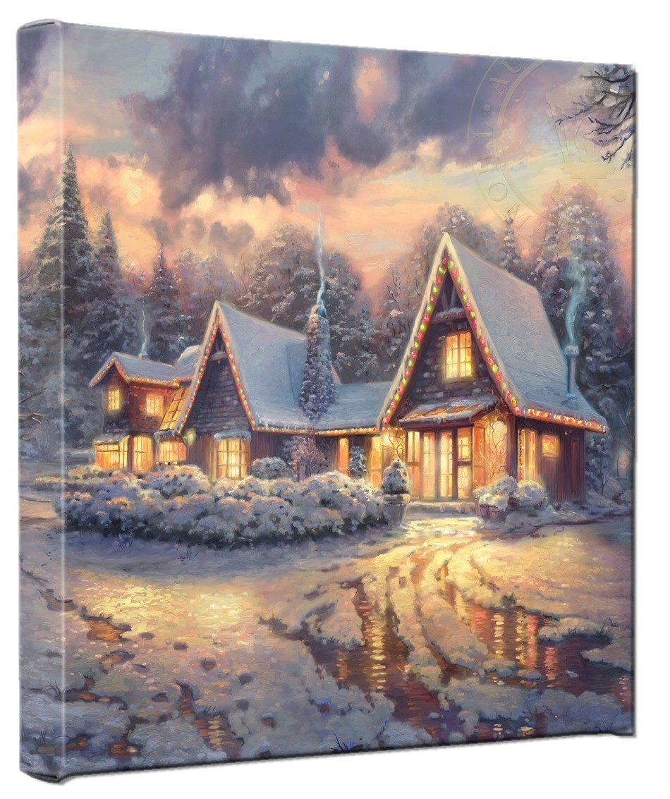 Christmas Lodge by Thomas Kinkade Studios