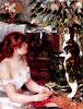 Photo of Girl With Favorite Feline by Renoir